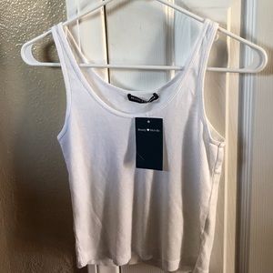 Brandy Melville Cropped White tank top